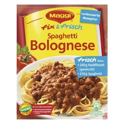 MAGGI fix & fresh spaghetti bolognese Spaghetti Bolognese Pack of 4