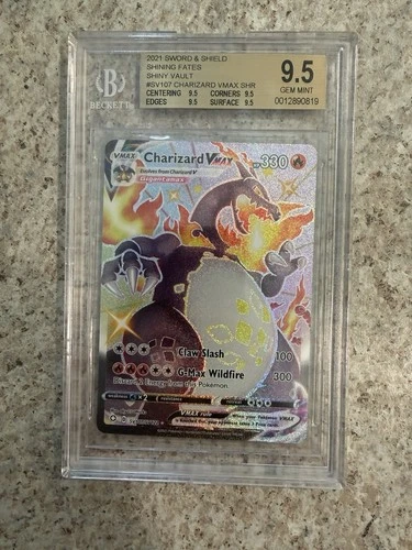 Pokemon Charizard Vmax SHR SV107 - Shining Fates - BGS 9.5 Gem Mint