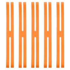 9 Inch H Band Silicone Rubber Bands, 5 Pcs Silicone Bands, Orange