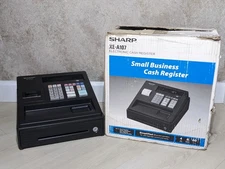 Sharp XE-A107 Electronic Small Business Cash Register No Keys w/Adapter - Tested