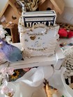 Antique Milk Glass Playing Card Holder  — photo 10