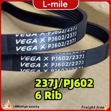 2PCS 237J/PJ602 6 Rib VEGA Drive Belt Rubber Belt for Snowblower New