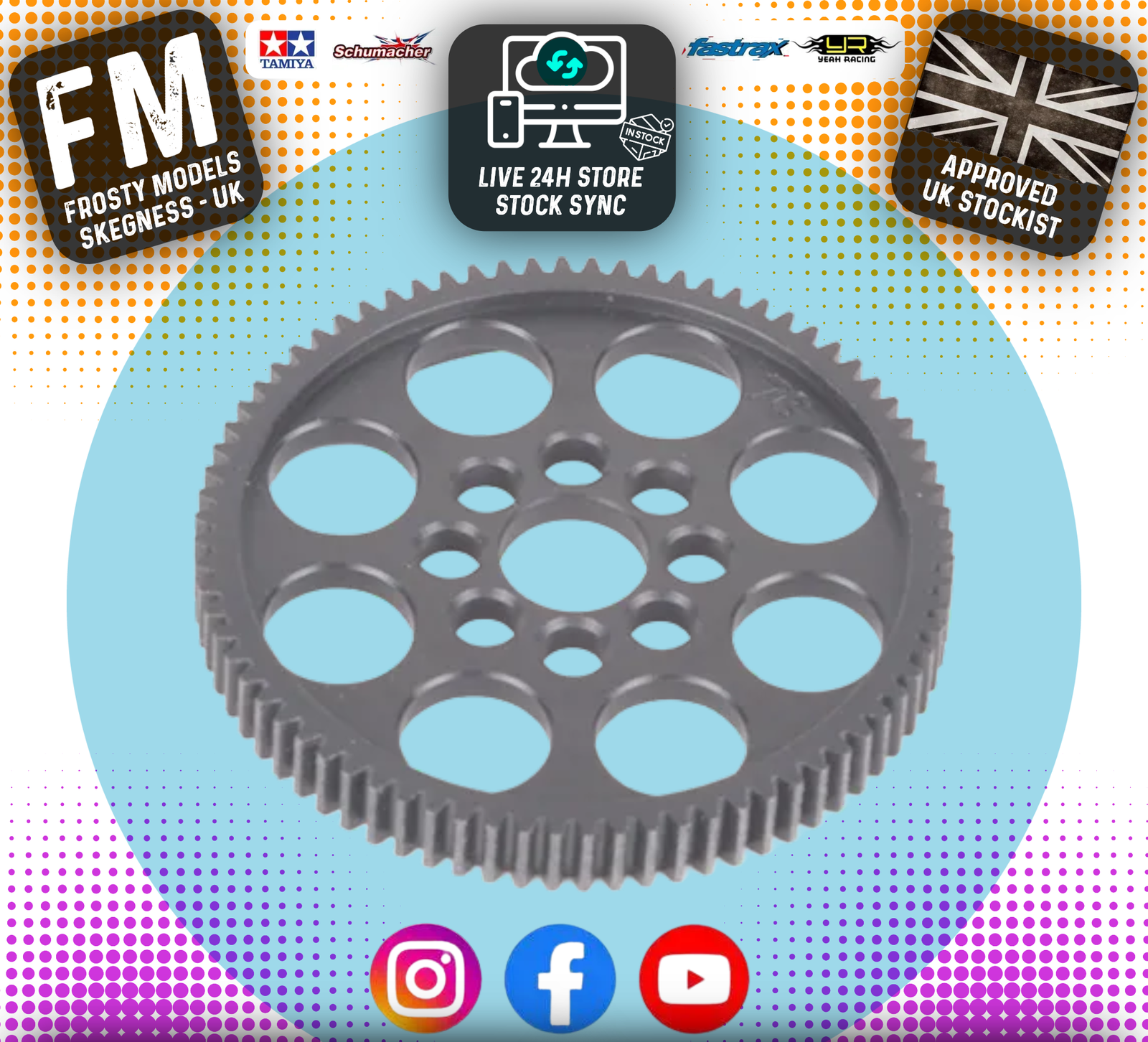Schumacher - Lockout 76T 48DP Spur Gear - LD/2,L1 EVO/R,ST/2 - U7670