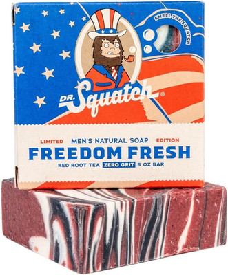 All Natural Bar Soap for Men with Zero Grit, Freedom Fresh