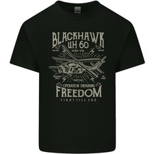 Blackhawk Uh60 Militaire Hélicoptère Armée Hommes Clair T-Shirt