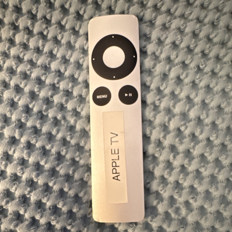 Apple TV Remote Control Silver Black Infrared Wireless for Apple TV Model