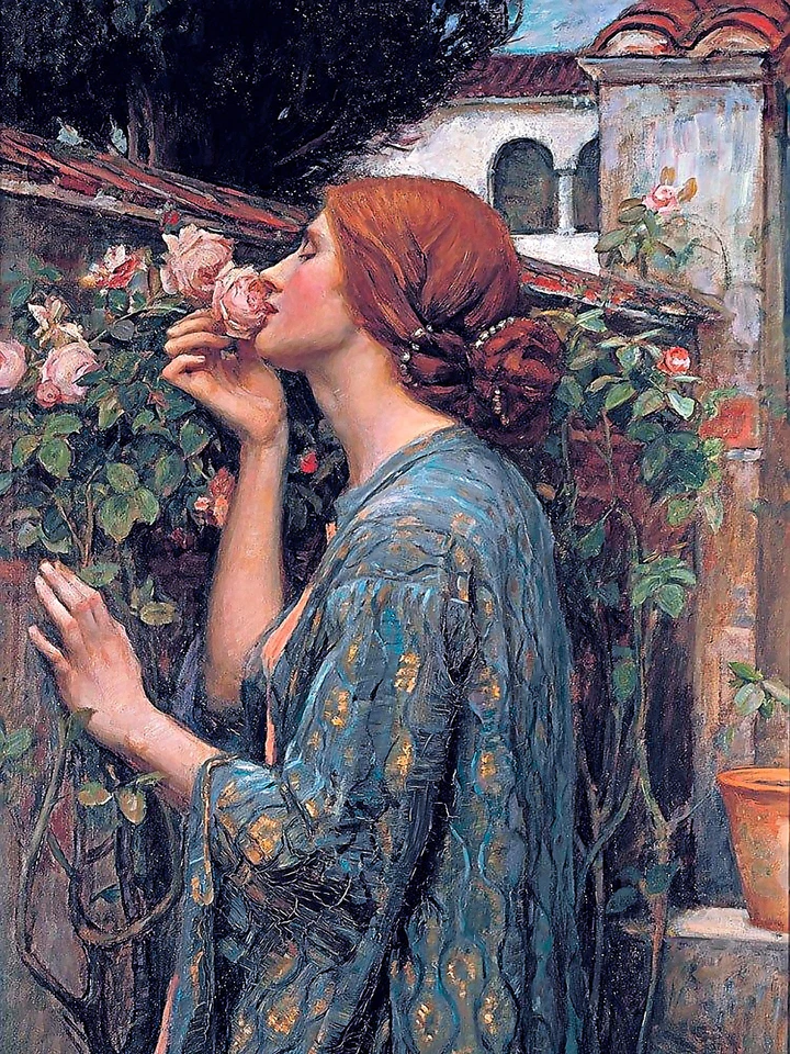 John William Waterhouse - The Soul of the Rose - Canvas or Print Wall Art - Image 2 of 2