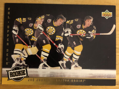 1993 94 Upper Deck Joe Juneau All Rookie Team Hockey Card #282 Boston Bruins VG
