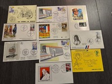 10 Timbre France Lot de FDC enveloppes