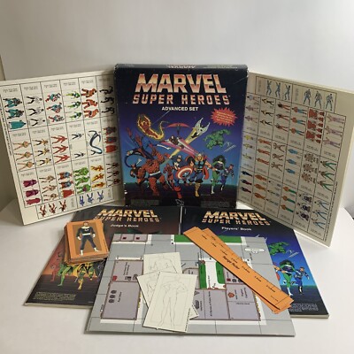 Vintage Marvel Super Heroes ~Advanced Set~ Role Playing Game. TSR ??Incomplete??