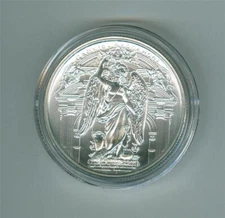 INTAGLIO MINT GABRIEL ARCHANGEL 1 OZ .999 HIGH RELIEF SILVER ROUND GEM BU