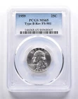 MS65 1959 Washington Quarter Type B REV FS-901 PCGS *3339
