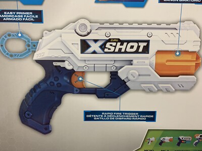 Zuru X-Shot, 2 x Reflex 6 + Double Fury 4 + 96 Darts Air Blaster