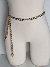 Fashion Jewelry - Golden Chain Coin Belt Adjustable Waist Fashion Belt