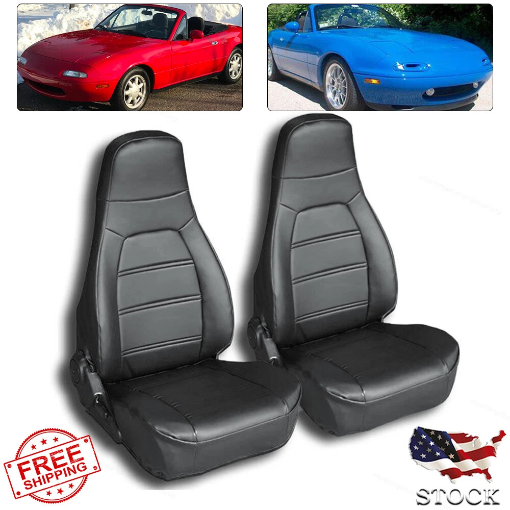 Fit for 1990 to 1997 Mazda Miata Front Synthetic Leather Seat