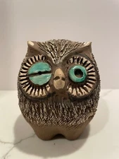 Vintage Winking Owl made in Norway by Norsk Husflid Engros Ceramic 5" tall