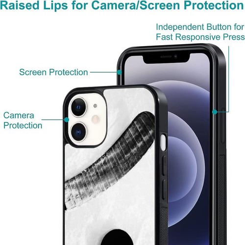 For iPhone SE XS XR Max 5 6 7 8 Plus Anti Fingerprint Love Ice Hockey Stick Puck - Picture 13 of 25