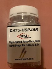 Cat5-HSPJAR Spine RJ45 maschio ad alta velocità, Pass-thru per CAT3,5,&5e