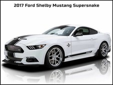 2017 Ford Mustang Shelby Super Snake Metal Sign: Free Shipping/Made in USA