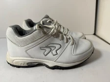 Ringor Flite Turf Womens Softball Cleat Training Shoes White Silver Size 8