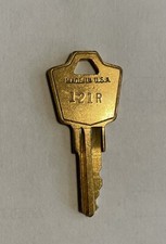 ESP Corp Key # 121R, 1-3/4 inch Brass, for Desk or File Cabinet