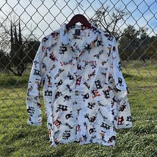 Vintage 1996 Looney Tunes Pajama Shirt Size Small Medium Warner Bros 90s