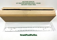 MILITARY SURPLUS 18" DRAFTING MACHINE SCALE / RULER NSN 6675-00292-6943