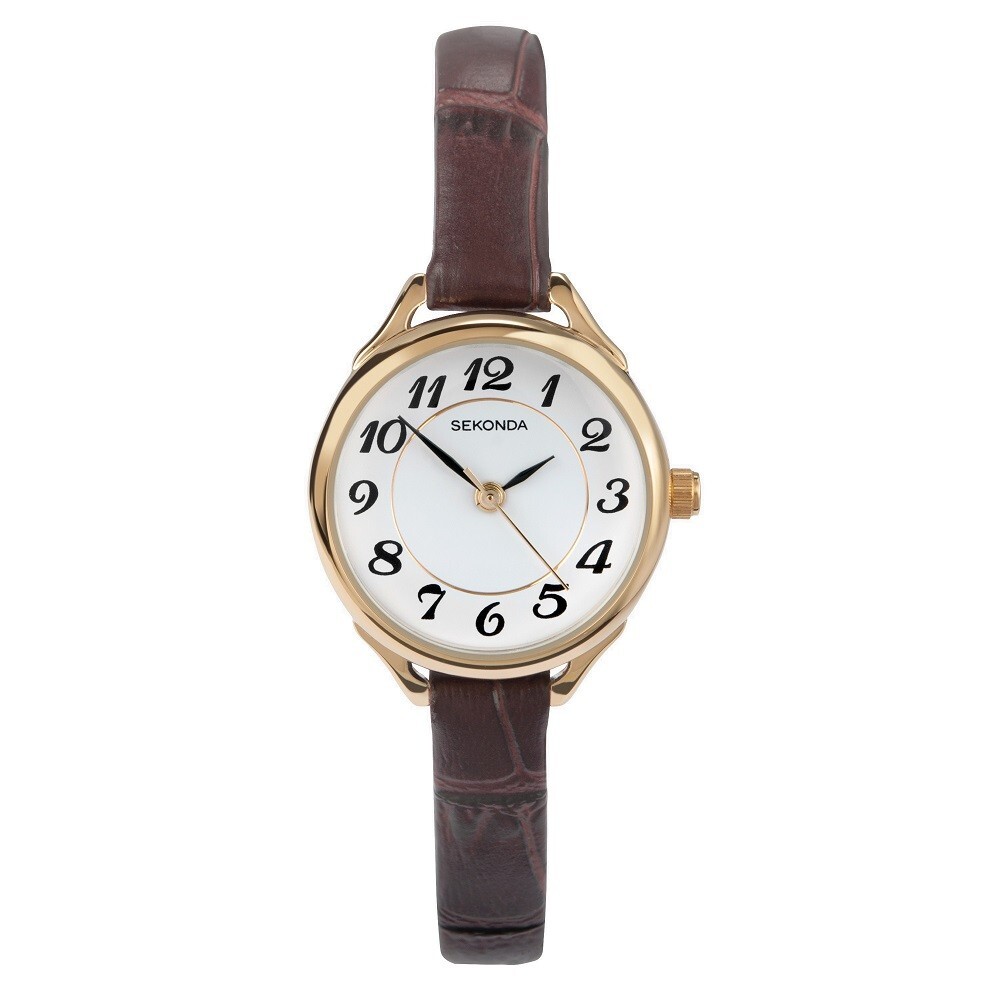 Sekonda Watch 4701 Ladies Brown Strap Arabic Dial