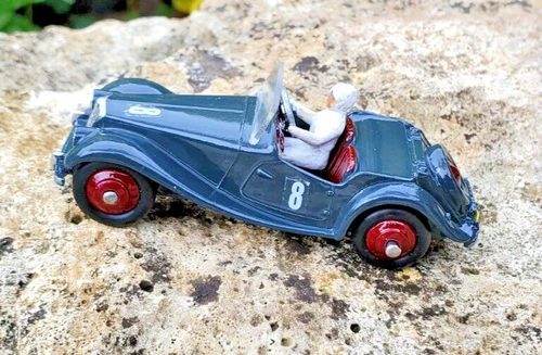 Rare 1950s Dinky 108 Hill Climb MG Midget Beautiful in Dark Grey Code 3