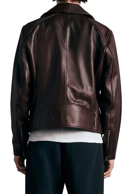 Rag&Bone ライダースジャケット Rag & Bone Leather Jacket Red Chrystie Moto Biker size 4 NWT $995