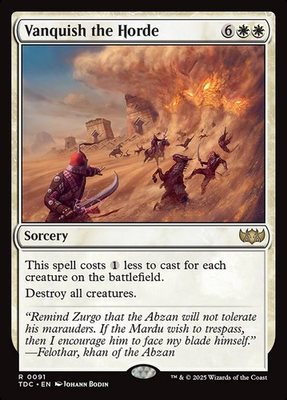 #ad Vanquish the Horde 0091 Non Foil Rare Tarkir Dragonstorm Commander MTG NM $1.64