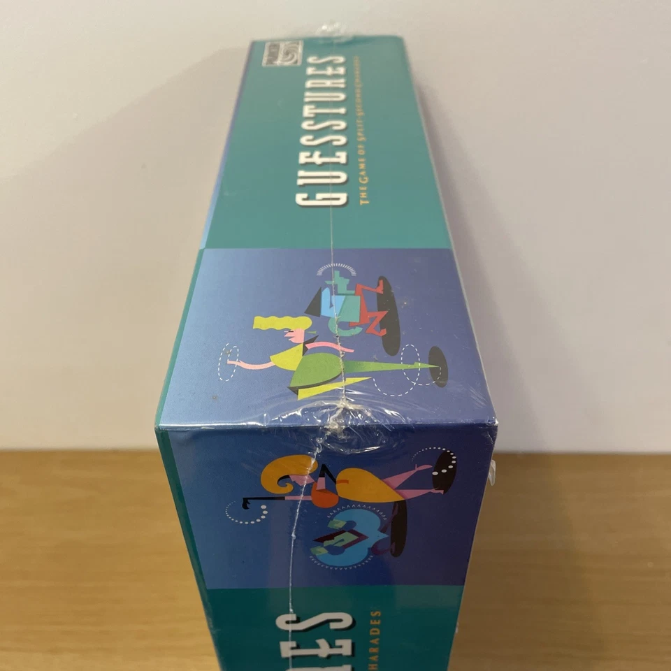 Guesstures The Game of Split Second Charades 1991 Vintage Board Game NEW SEALED - Image 2 of 4