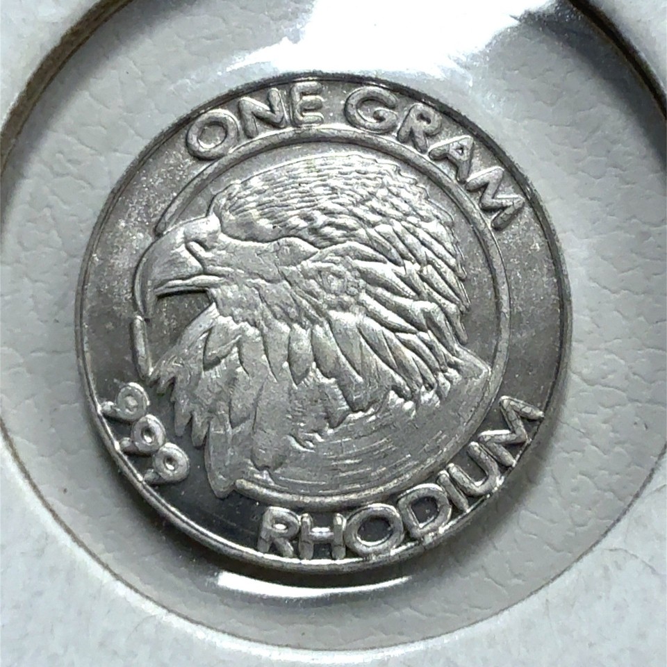 Cohen Mint 1g .999 Fine Rhodium Round Exotic Bullion | eBay