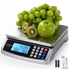 110lb Food Scale, Commercial Kitchen Scale with Price Computing