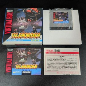 Nintendo Virtual Boy 6 Game Lot Teleroboxer Mario Tennis Boxed Manual Japan Pack