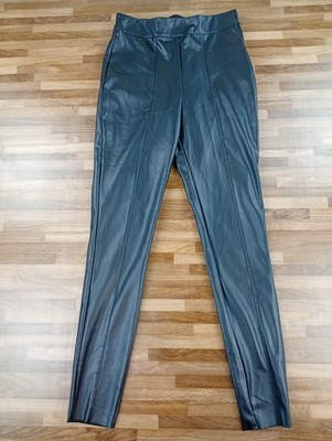 F&F Damen Mädchen Leggings schwarz Kunstleder Größe 6 EUR 34