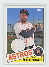 2020 Topps Series 1 George Springer #85R-GS 1985 Topps Game Used Relic