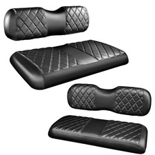 4pcs Golf Cart Diamond Seat Covers Kit For Ezgo Txt 19942013