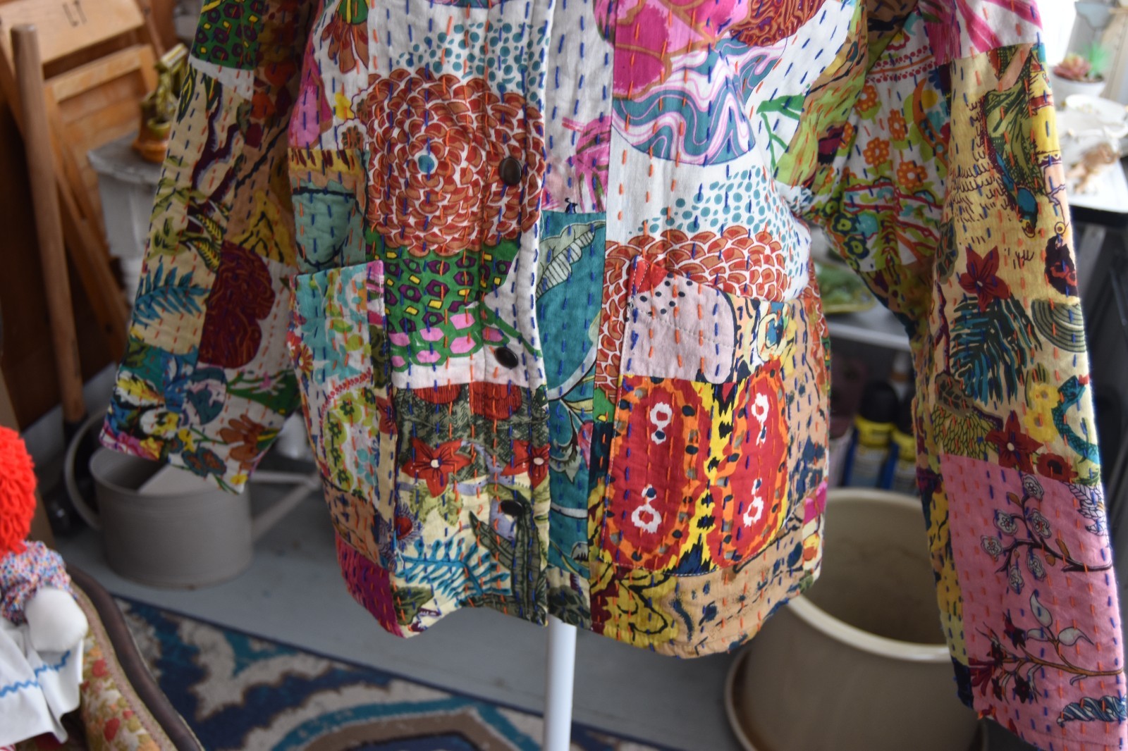 Dylan Women’s Patchwork Quilted Jacket Multicolor… - image 3