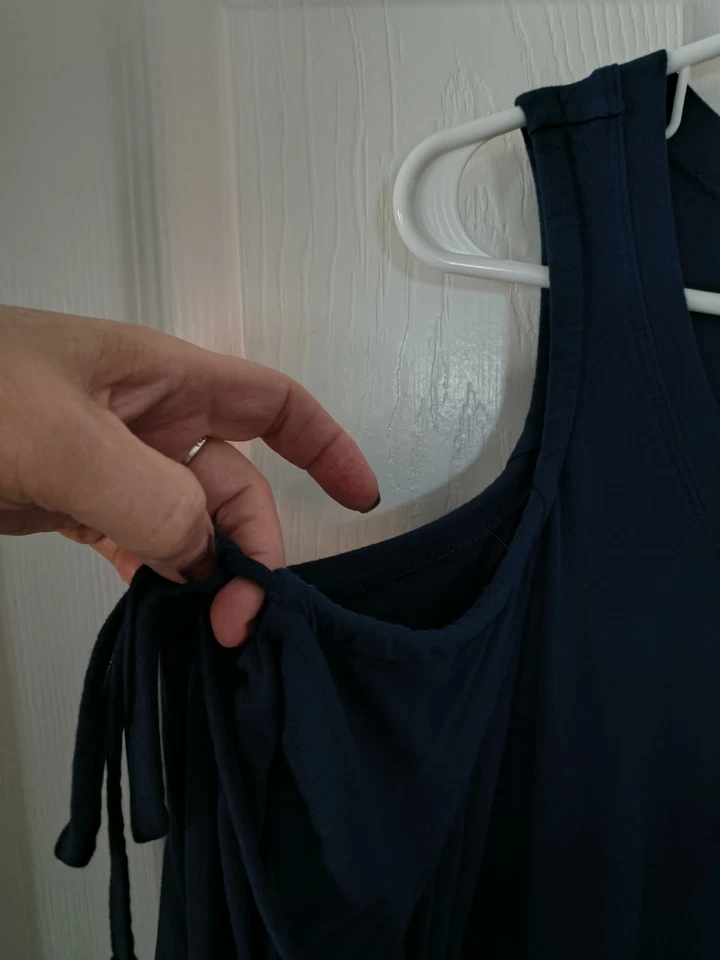 Top Torrid Súper Suave Tejido Hombro Frío Talla 1 P2P 22 LONGITUD 29 Azul  Foto 3 de 4