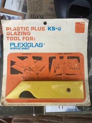 Sheet Cutting Tool Plastic plus KS-2 nos vintage 1972 plexiglas
