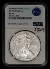2017-W 1 oz Silver American Eagle Burnished - NGC MS 70 - SKU-E3664