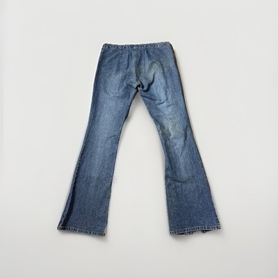 Vintage Zana Di Lace Up Flare Low RIse Jeans size 7 90s Y2K | eBay