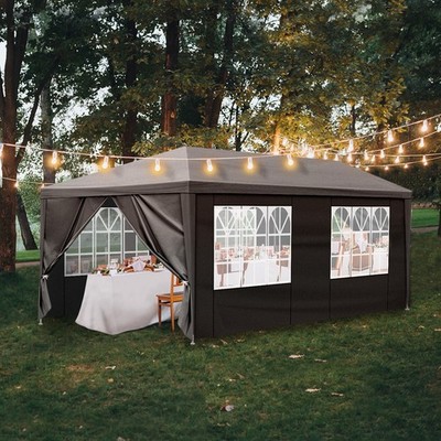 10'x 20' Canopy Tent  Party Wedding Outdoor BBQ Event With Removable Walls