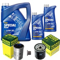 MANN-FILTER Inspektionspaket Mannol 7L Special Plus 10W-30 FüR Renault Safrane