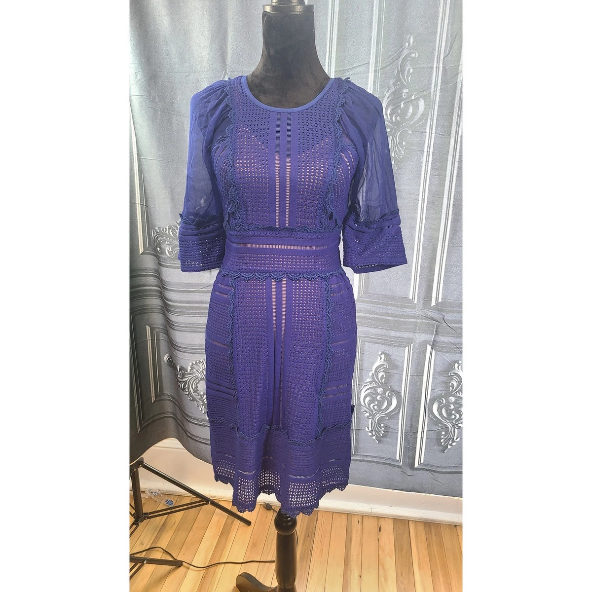 tracy reese blue lace dress Tracy Reese Dresses | Blue Lace Tracy Reese Dress | Color: Blue | Size: 10