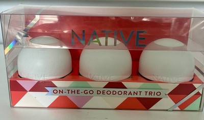 Native On-The-Go Deodorant Trio 3-Pack Solid Cruelty-Free Sensitive Skin