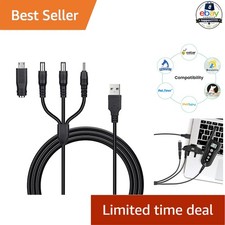 Charger for Shock Collar Micro USB Black Compatible with Bark Collars