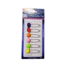 Baby Diaper Pins Safety Pin Lock Cloth Changing Locking Clip 6-Pack Fruit Pin