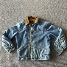 Vintage Maverick Denim Jean Jacket. Broken In. Corduroy Collar. Size 38. Grunge